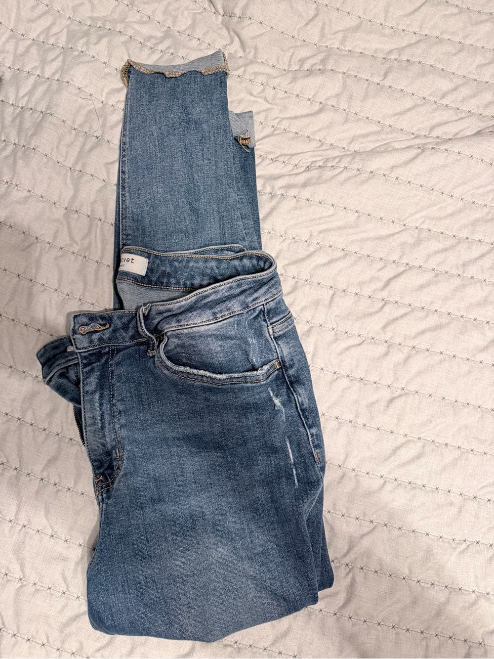 Skinny High-Rise Women's Jeans in Light Blue Wash